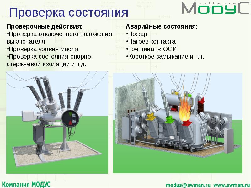 Проверочные действия. Оси опорно стержневые изоляции. Осмотр опорно стержневой изоляции. Проверка отключенного положения выключателя. Нагрев контактов.