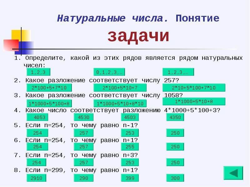 Презентация на тему натуральные числа 5 класс