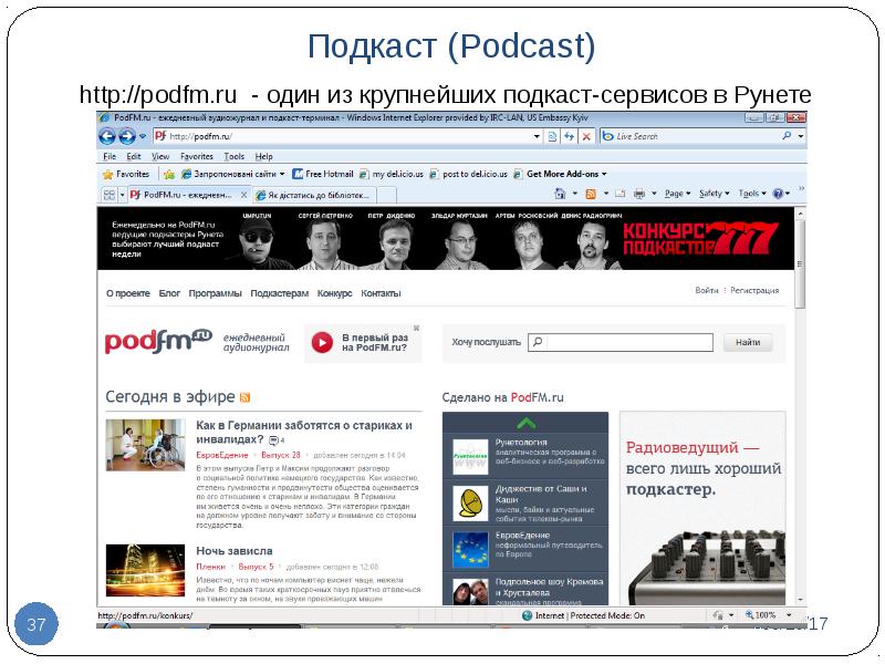 Блог программы. Подкаст сервисы. PODFM.ru. PODFM старый сайт.