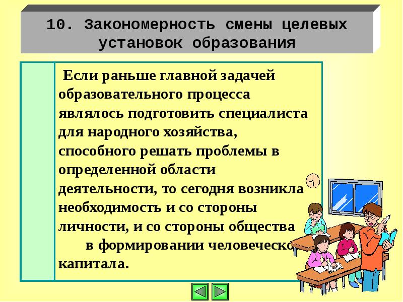 Закономерное изменение. Закономерности смены установки. Закономерности смены аттракторов.