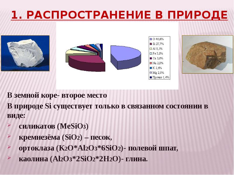 Значение оснований. Силикаты нахождение в природе. Распределение силикатов в земной коре. Si распространение в природе. Силикаты распространение в природе.