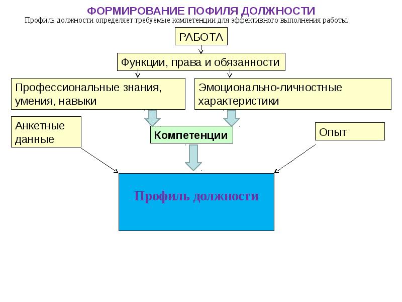 Социальная д 1. Формирование должности. Формирование профиля должности. Должности на работе.