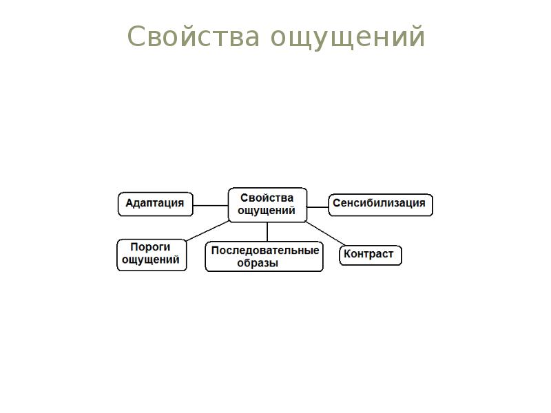 Свойства ощущений презентация