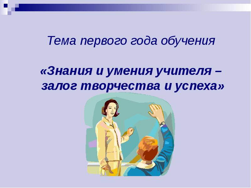 Знание и умение педагога. Тема: «знания и умения учителя – залог творчества и успеха учащихся». Внешность педагога это залог успеха.