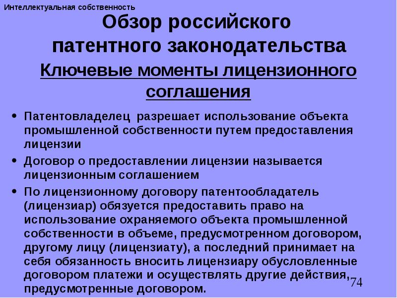 Объекты охраняемые правом интеллектуальной собственности