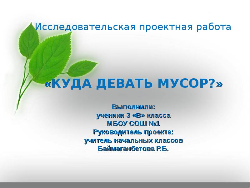 Исследовательская работа готовые проекты 4 класс