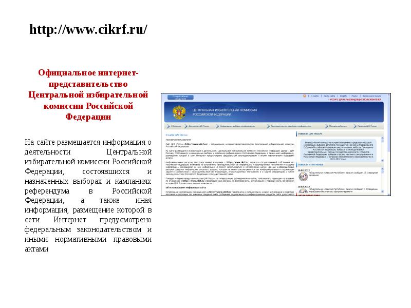 Cikrf ru найти свой участок по адресу. ЦИК. Интернет представительства это какие сайты.