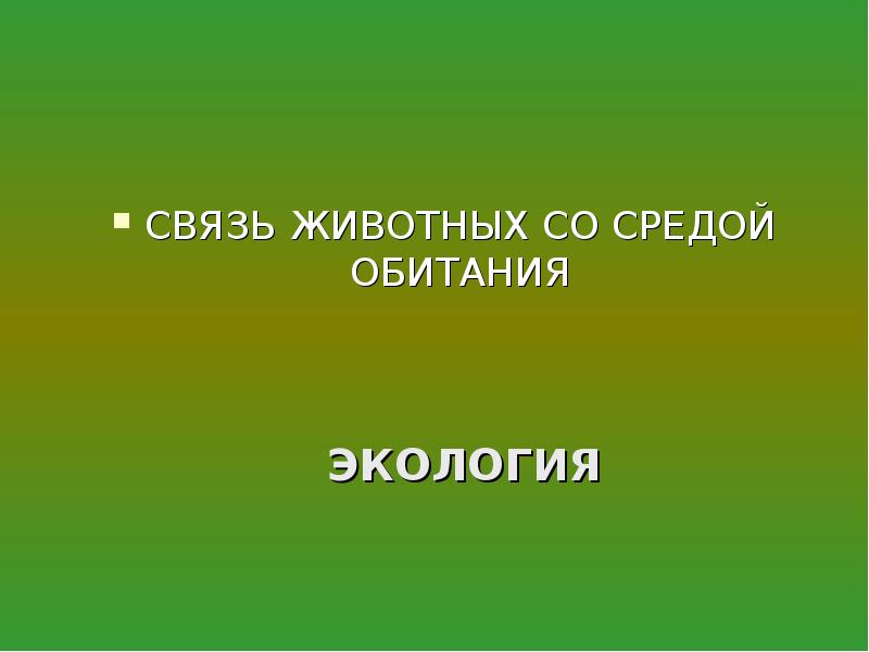 Презентация 7 класс животные и окружающая среда. Экология животных.