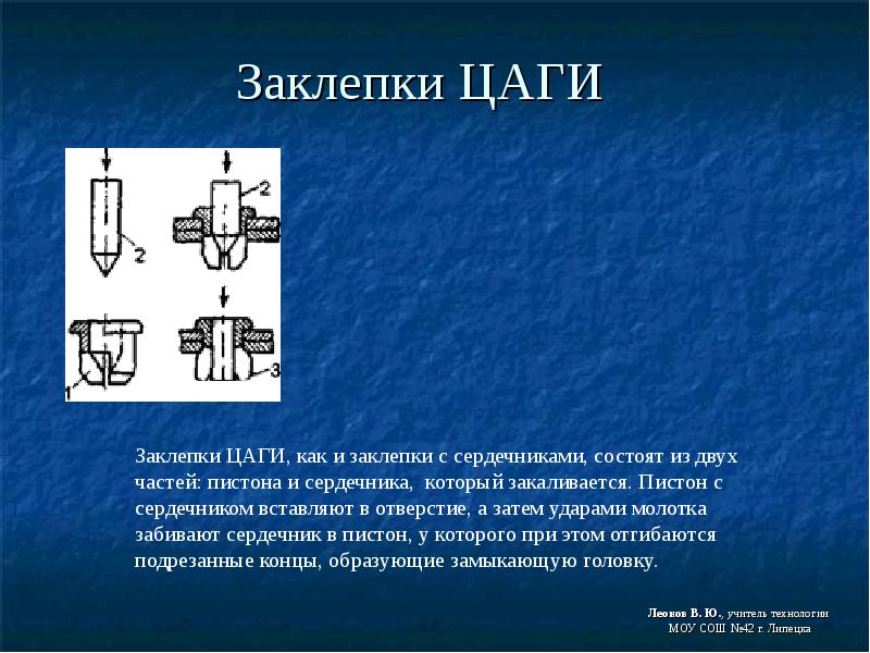 Клепка деталей презентация