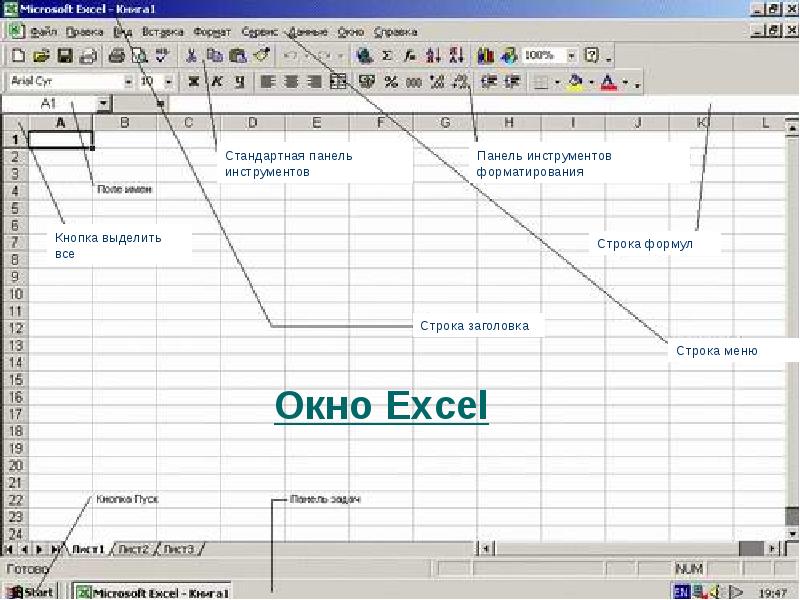 Excel редактор. Окно редактора excel. Инструменты окна excel. Табличный редактор excel.