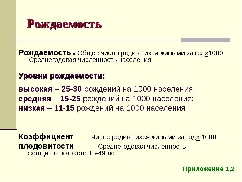 Презентация про рождаемость