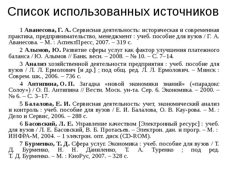 Источники для курсовой. Источники в дипломе. Список используемых источников для курсовой. Список использованных источников в дипломе. Список использованных источников в дипломной работе.