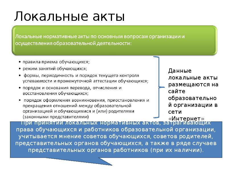 Проект локального нормативного акта это