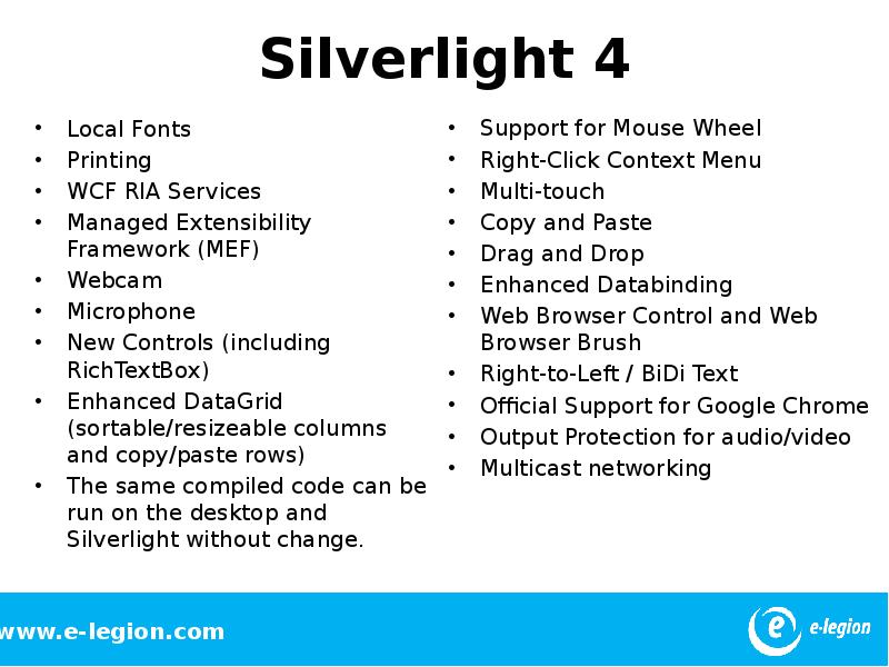 Silverlight Control.