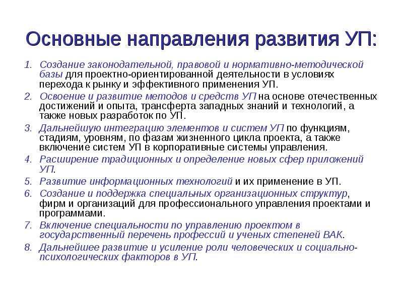 Особенности развития управления проектами за рубежом