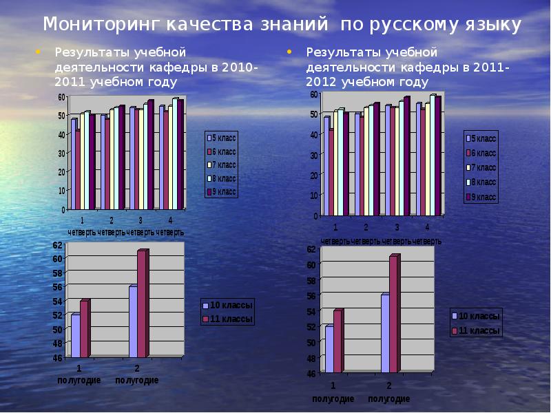 Мониторинг качества знаний по предметам. Образовательные Результаты по литературе.