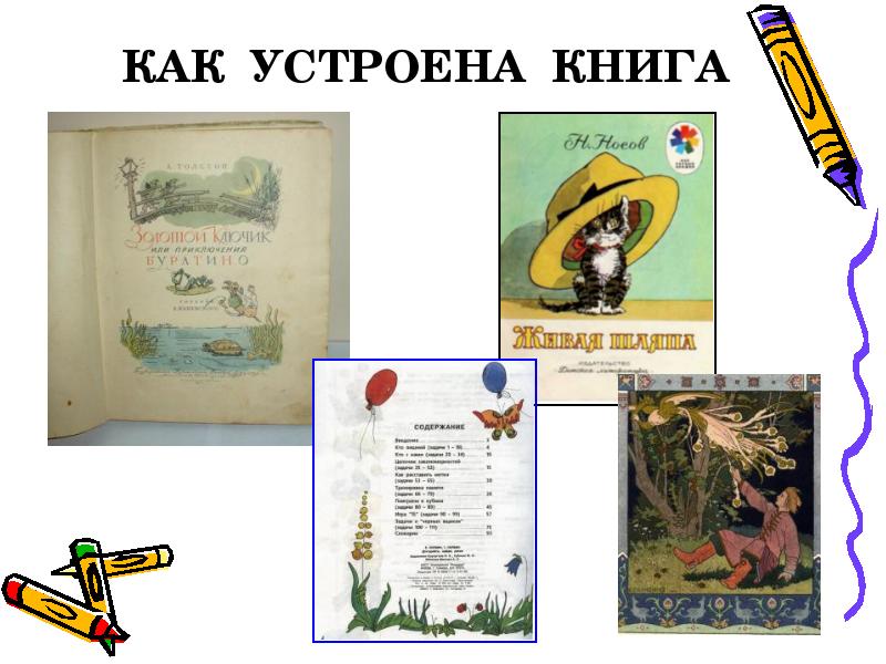 Как устроена книга презентация