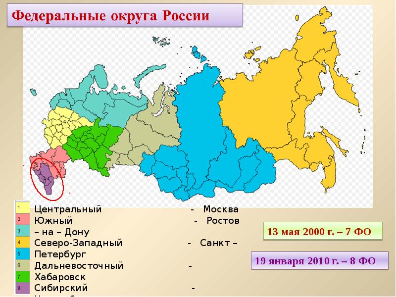 Федеративное карта россии