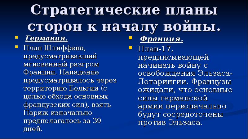 Стратегические планы основных воюющих сторон второй мировой войны кратко