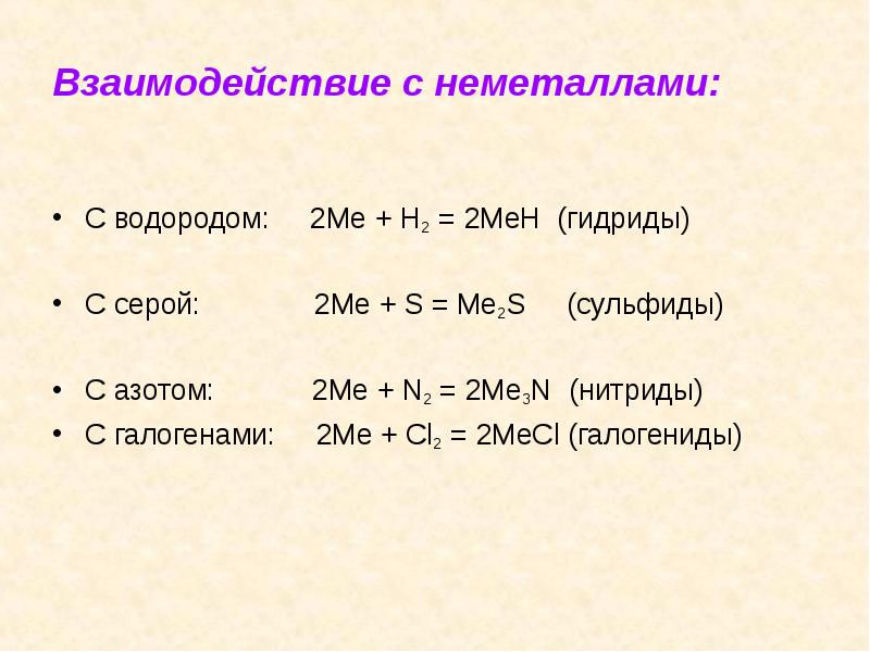 Водород в реакции с серой является. Взаимодействие металлов с неметаллами примеры реакций с серой. Взаимодействие металлов с неметаллами таблица. Неметаллы реагируют с.