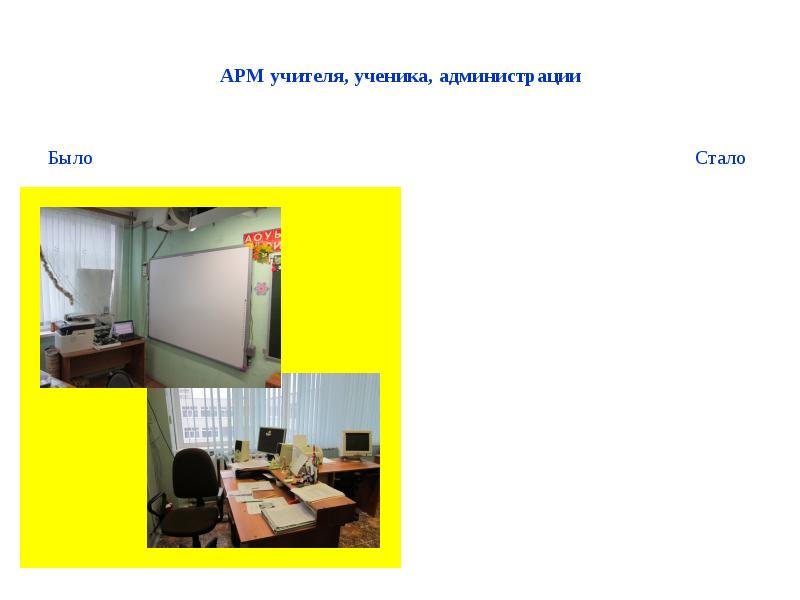 Арм учителя. • характеристика автоматизированного рабочего места учителя..