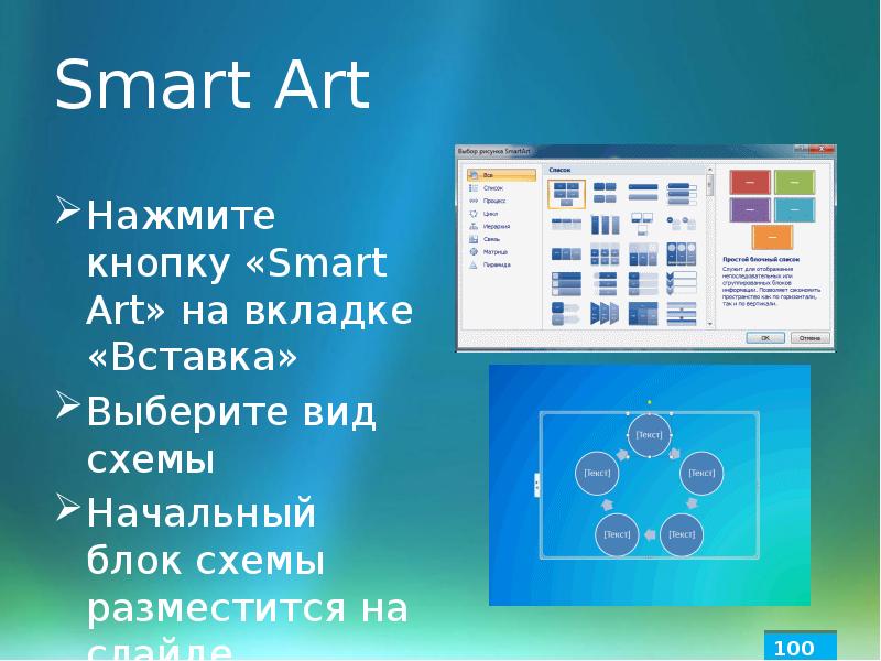 Блок схема smartart