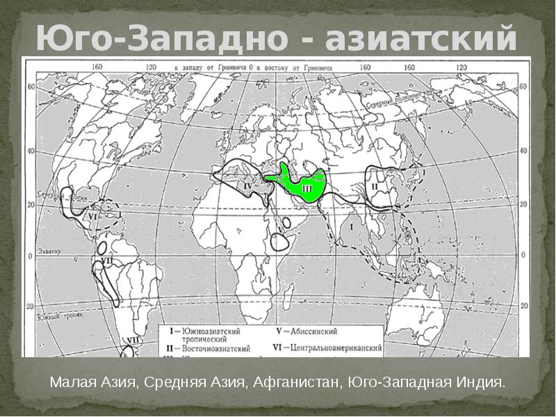 Презентация центры происхождения культурных растений 7 класс