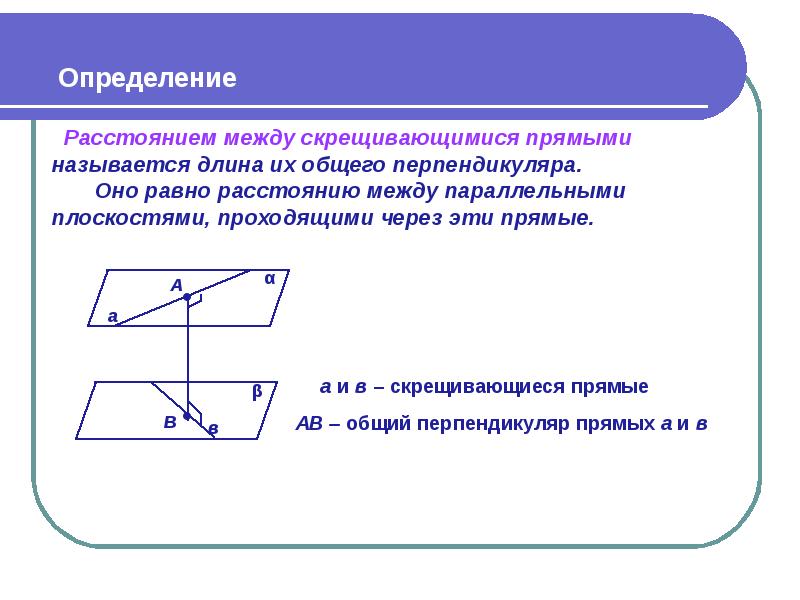 Определение скрещивающихся прямых. Скрещивающиеся прямые расстояние между скрещивающимися. Теорема о расстоянии между скрещивающимися прямыми. И)что называется расстоянием между скрещивающимися прямыми? (Рисунок). Как определить расстояние между скрещивающимися прямыми.