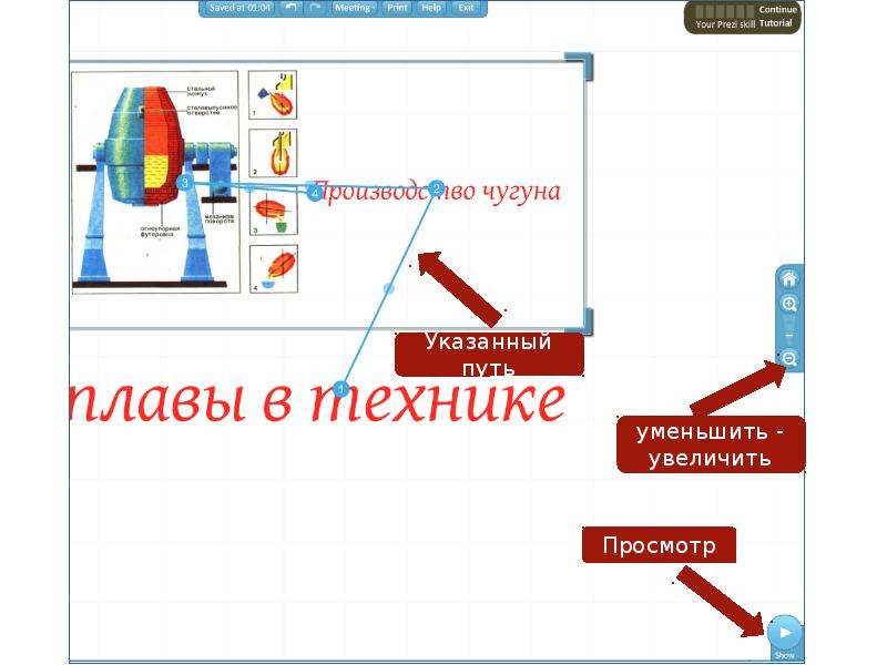 Создание нелинейной презентации prezi