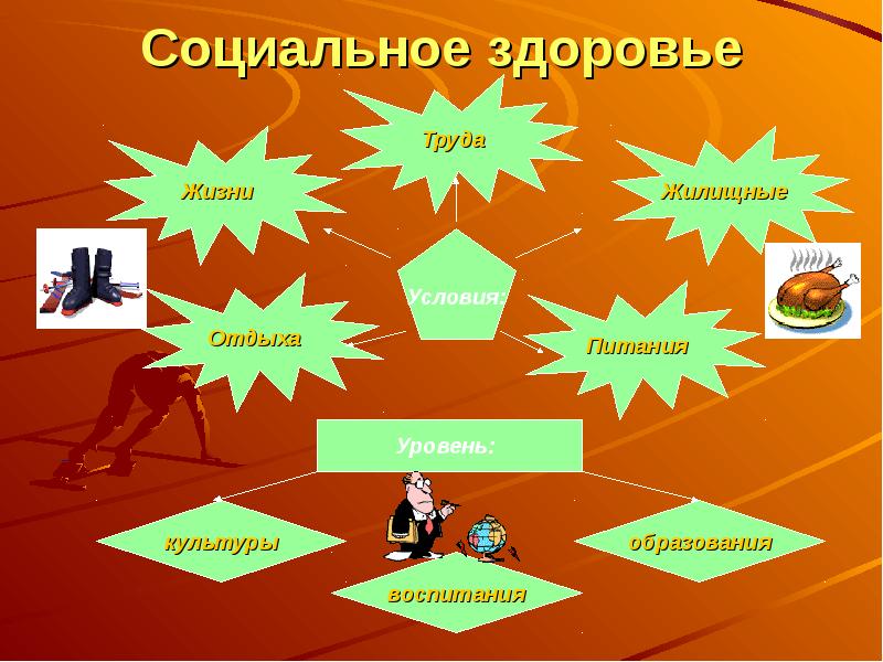 Компоненты социального здоровья человека