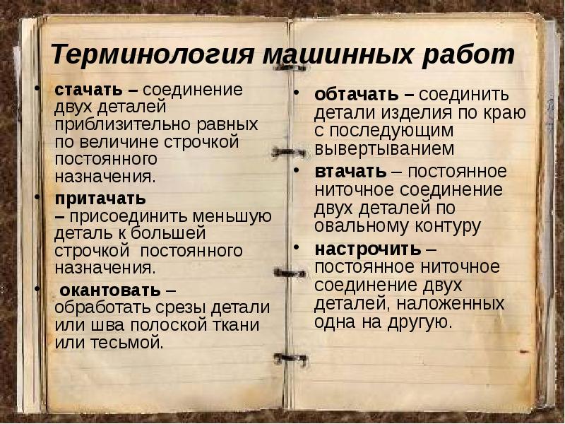 Характеристика терминологии