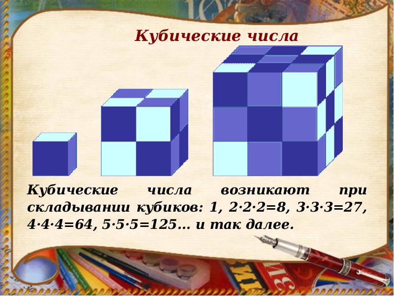 Какой куб числа 1