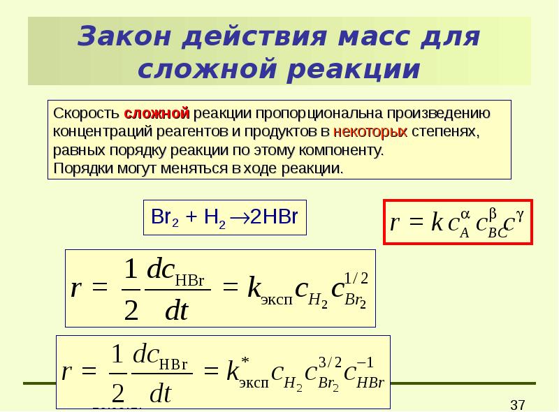 Закон действующих реакций