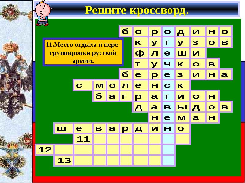 Месте сканворд. Место командного пункта Наполеона на Бородинском поле. Реши кроссворд война)1812 года. Кроссворд по Наполеону. Кроссворд на тему Наполеон.