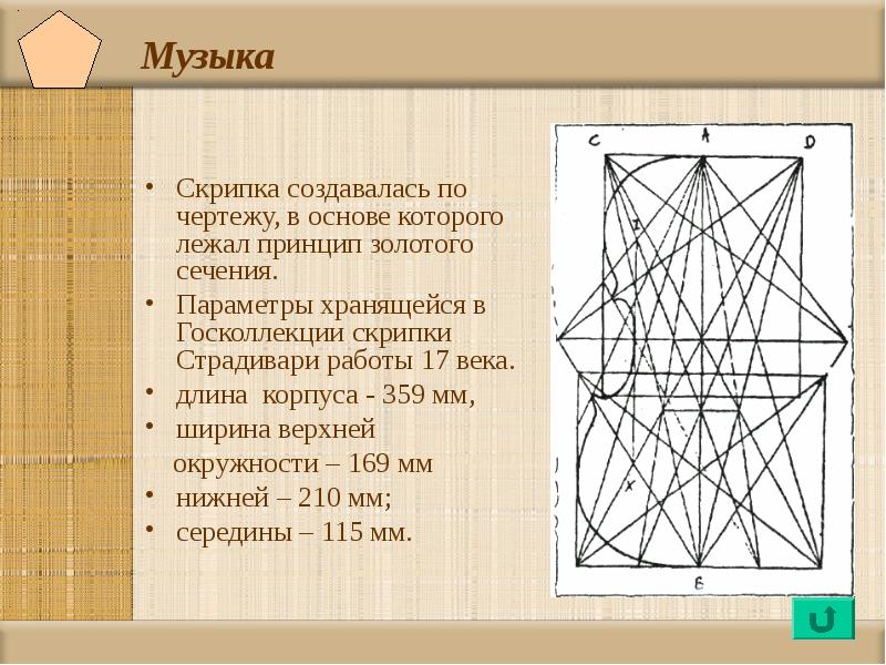 Золотое сечение в музыке проект