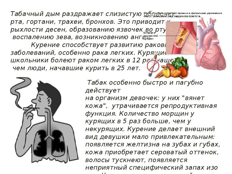 Презентация жить или курить