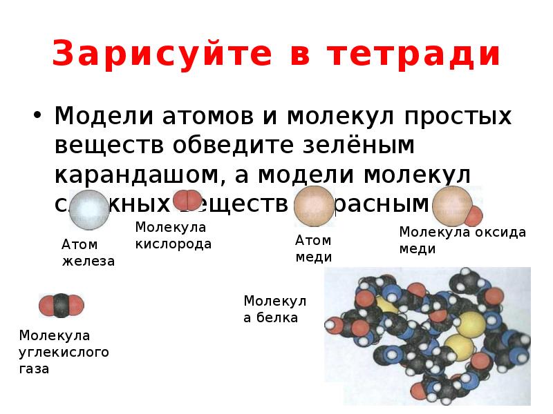 Вещество состоящее из атомов одного элемента это. Модели молекул простых и сложных веществ. Модель простого вещества. Простые вещества состоят из атомов. Атомы и молекулы.