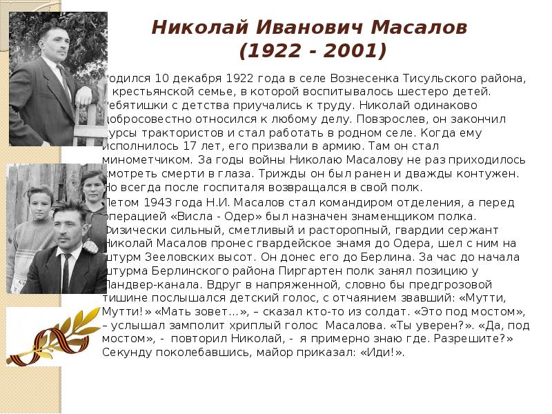 Николай масалов презентация