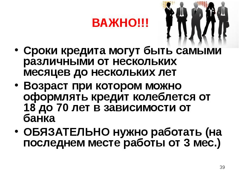 Важные сроки. Срок кредита. Кредиты в жизни современного человека презентация. Важность периода.