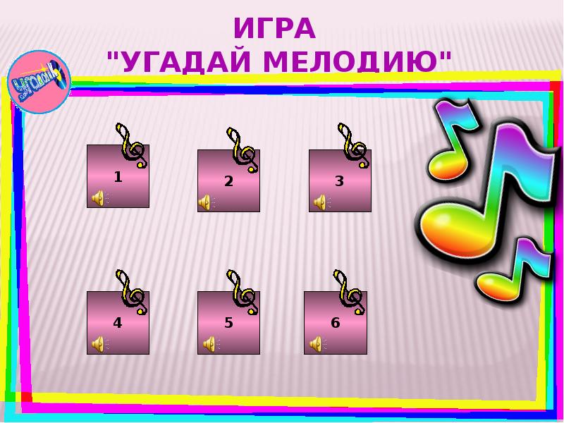 Угадай мелодию игра презентация