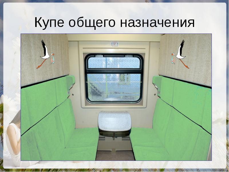 Номер пассажирского вагона. Общее купе в поезде контроль принятия.