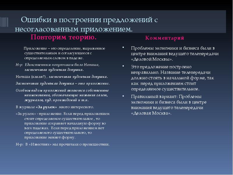 Ошибка с несогласованным приложением. Ошибка в построении предложения с несогласованным приложением. Ошибка в построении предложения с приложением. Ошибка в предложении с несогласованным приложением.