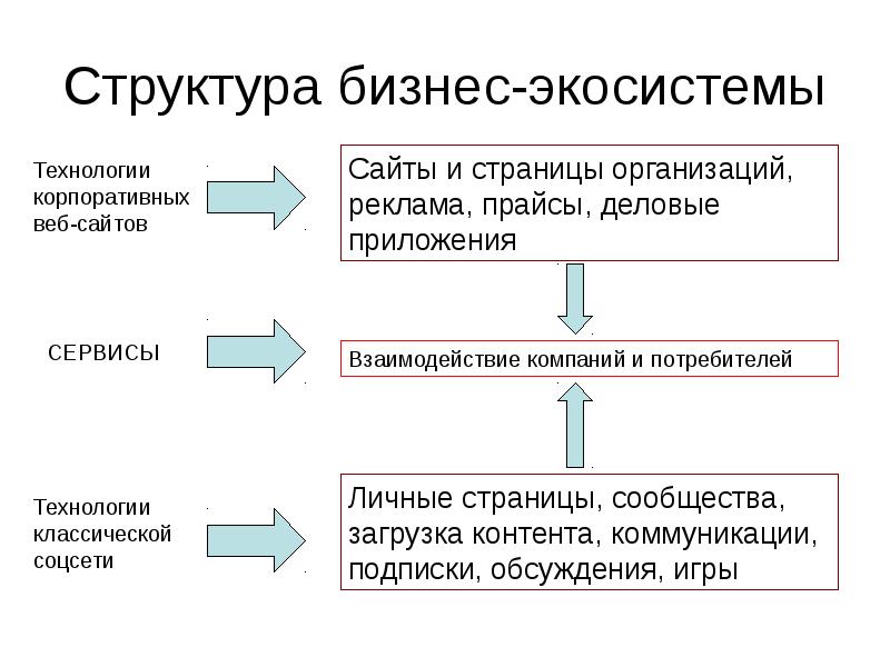 Экосистема бизнеса презентация