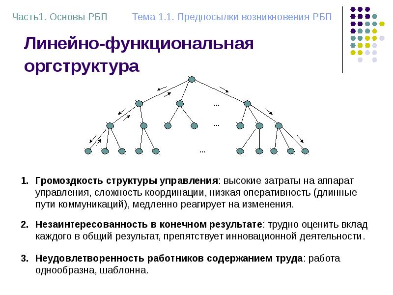 Линейно-функциональная оргструктура Линейно-функциональная оргструктура