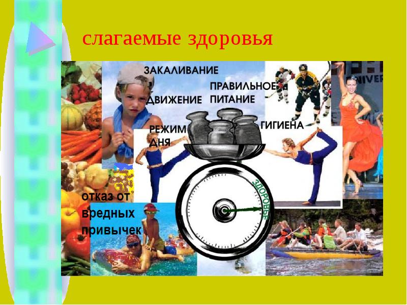 Слагаемые здоровья картинки для детей