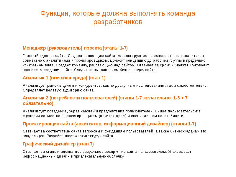 Что необходимо выполнить после. Функции сайта. Какие функции выполняет команда Разработчик. Функции дизайна. Проектировщик роль в команде.