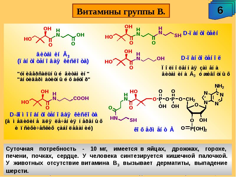 Витамины и витаминоподобные вещества презентация