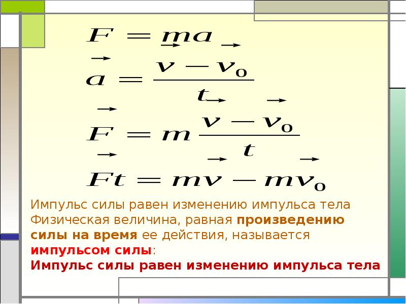 Изменение импульса тела равно. Формула Импульс силы формула. Импульс силы формула с формулировкой. Формула нахождения импульса силы. Импульс тела Импульс силы формулы.