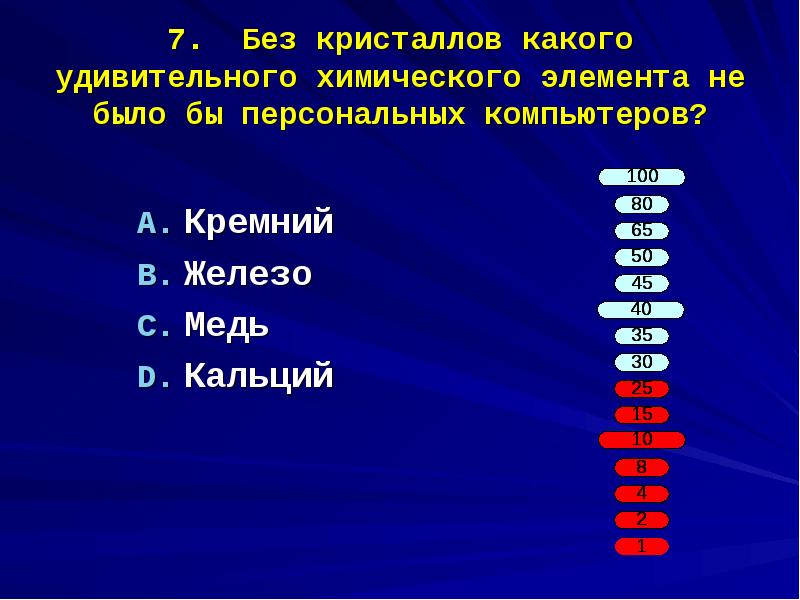 Без кристаллов какого удивительного химического элемента не было бы персональных компьютеров