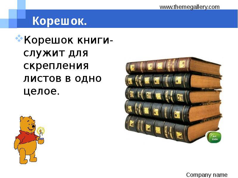 Книга состоит из страниц а презентация из